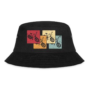 BMX Vintage Fahrrad Fans Kinder Geschenk Jungs BMX - Bucket Hat - Schwarz - Vorne - Lela (165cm)