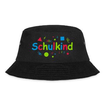 Schulkind Schule 1 Klasse Einschulung Erstklässler - Bucket Hat - Schwarz - Vorne - Lela (165cm)