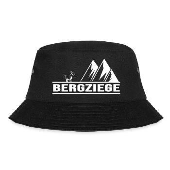 bergziege alpin bergwandern bergziel via ferrata - Bucket Hat - Schwarz - Vorne - Lela (165cm)