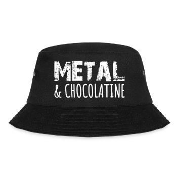 Metal Musik Heavy Metal Black Metal Chocolatine - Bucket Hat - Schwarz - Vorne - Lela (165cm)