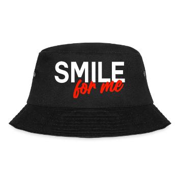 Smile for me - Zeig mir ein lächeln - Bucket Hat - Schwarz - Vorne - Lela (165cm)