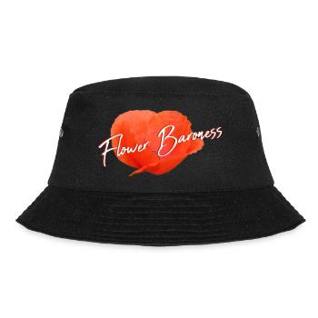 Mohnblume Blumenhändler Blumenliebhaber - Bucket Hat - Schwarz - Vorne - Lela (165cm)