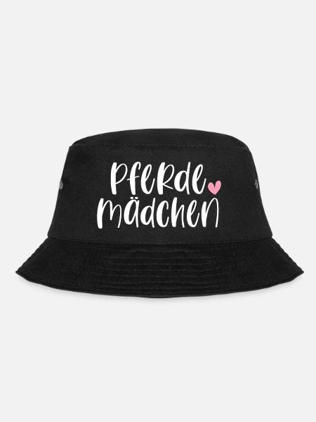 Pferde Pferdemädchen Pferd Reiten Geschenk - Bucket Hat - Schwarz
