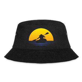 Ruderer lustige Rudern Ruderin Spruch Ruderverein - Bucket Hat - Schwarz - Vorne - Lela (165cm)