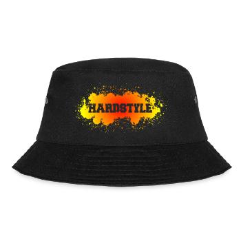 Hardstyle Red Yellow Gabber Frenchcore Techno - Bucket Hat - black - Front - Lela (165cm)