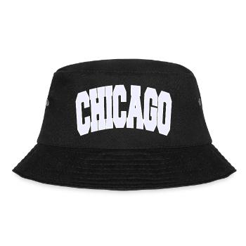 CHICAGO College - Bucket Hat - Schwarz - Vorne - Lela (165cm)