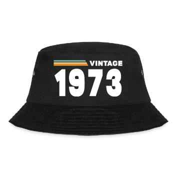 Jahrgang 1973 - Bucket Hat - Schwarz - Vorne - Lela (165cm)