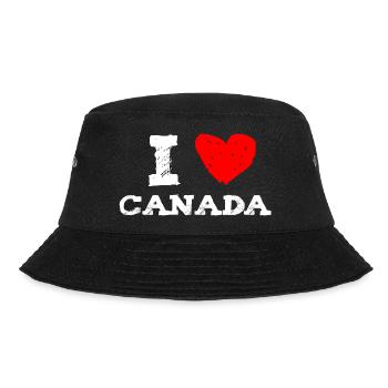 I love Canada with red heart. Perfect for birthday - Bob - noir - Devant - Lela (165cm)