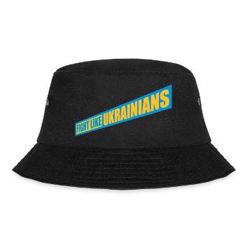 fight like ukrainians quote - Bucket Hat - black - Front - Lela (165cm)