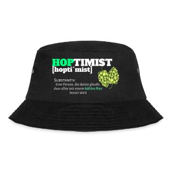 Bier Motiv Party Spruch Duden Übersetzung - Bucket Hat - Schwarz - Vorne - Lela (165cm)
