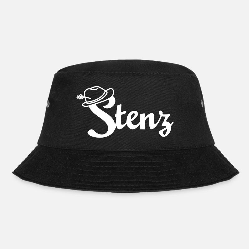 stenz weiss - Bucket Hat - Schwarz