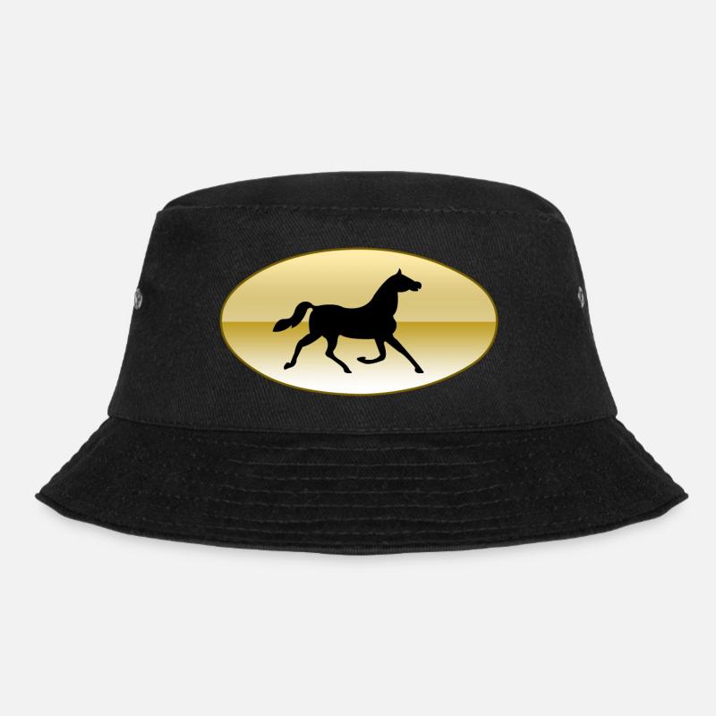 Pferd - Bucket Hat - Schwarz