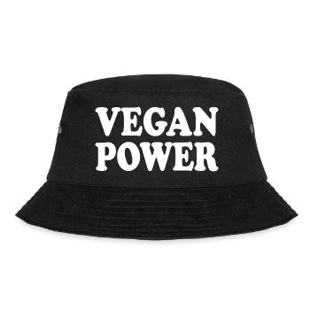 Vegan power - Bucket Hat - black - Front - Lela (165cm)