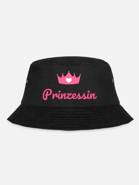 Prinzessin - Bucket Hat - Schwarz