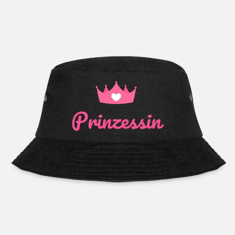 Prinzessin - Bucket Hat - Schwarz