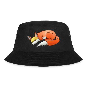 Schlafender Fuchs Schlafshirt Fuchs Liebhaber - Bucket Hat - Schwarz - Vorne - Lela (165cm)