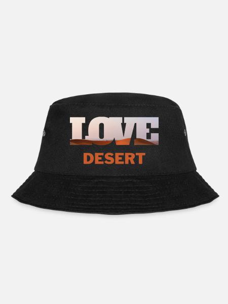 T-Shirt Desert Holiday Beach Sunshine Gift - Bucket Hat - black