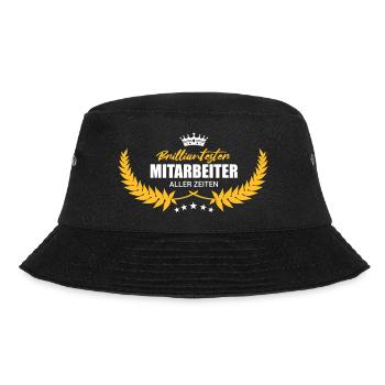 Brilliantester Mitarbeiter Auszeichnung Lorbeeren - Bucket Hat - Schwarz - Vorne - Lela (165cm)