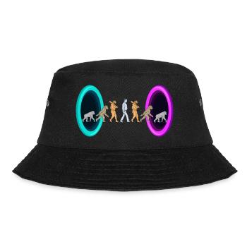 Evolution through portals - Bucket Hat - black - Front - Lela (165cm)