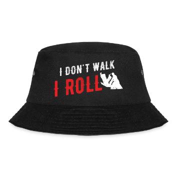 BJJ Jiu Jitsu - Bucket Hat - Schwarz - Vorne - Lela (165cm)