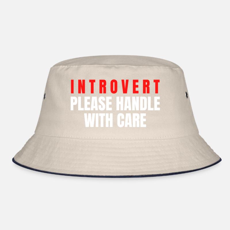 Introvert Please Handle With Care Bucket Hat
