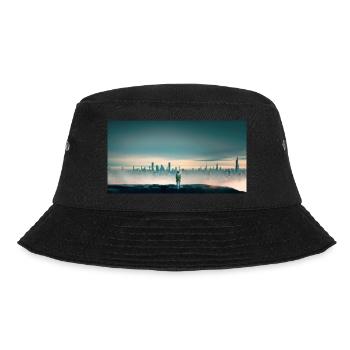 Einsamer Roboter - Bucket Hat - Schwarz - Vorne - Lela (165cm)