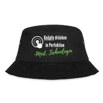 Medizinische Technologin MTA MTRA Radiologie - Bucket Hat - Schwarz - Vorne - Lela (165cm)