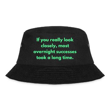 If You Really Look Closely Most Overnight - Bucket Hat - black - Front - Lela (165cm)