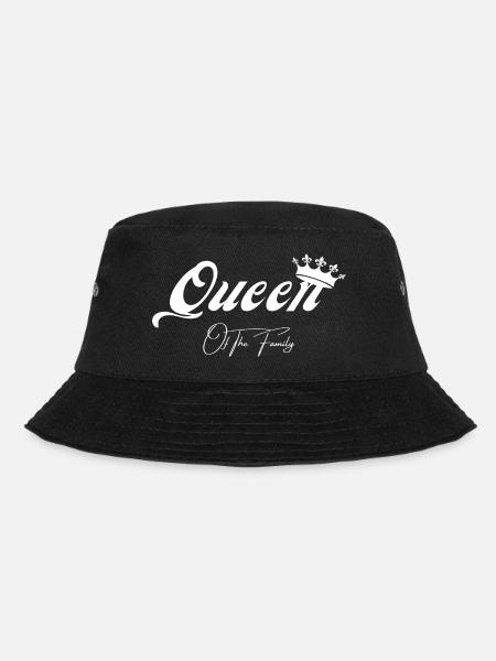 Queen of the Family - passendes T-Shirt - Bucket Hat - Schwarz