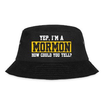 Mormonen Jesus Christen Gott Religion Kreuz Glaube - Bucket Hat - Schwarz - Vorne - Lela (165cm)