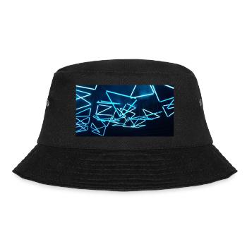 Luminale Triangel blau 2 BST - Bucket Hat - Schwarz - Vorne - Lela (165cm)