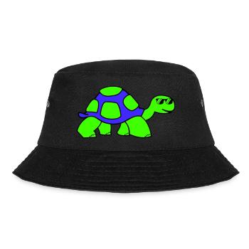 cool turtle - Bucket Hat - black - Front - Lela (165cm)