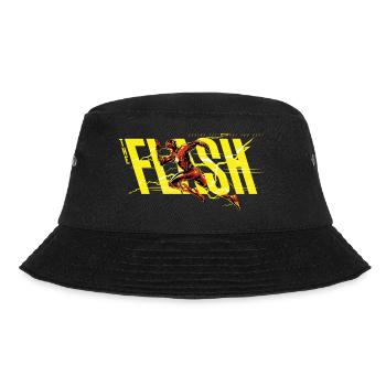The Flash Rennt Gelbes Logo - Bucket Hat - Schwarz - Vorne - Lela (165cm)
