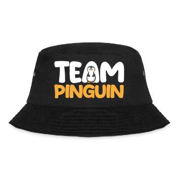 Tiermotiv Team Pinguin - Bucket Hat - Schwarz - Vorne - Lela (165cm)