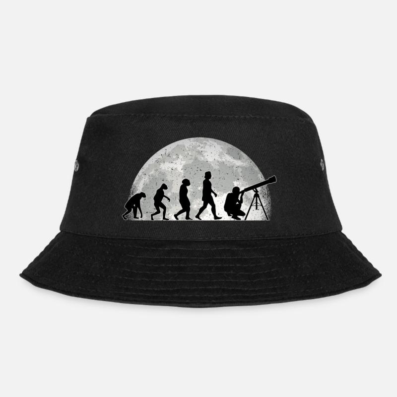 Astronomie Evolution Mond, astronomisch - Bucket Hat - Schwarz