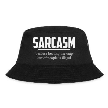 SARCASM - Bucket Hat - black - Front - Lela (165cm)