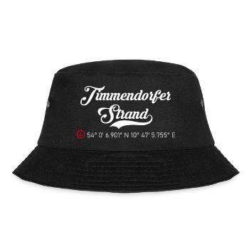 Timmendorfer Strand Koordinaten - Bucket Hat - Schwarz - Vorne - Lela (165cm)