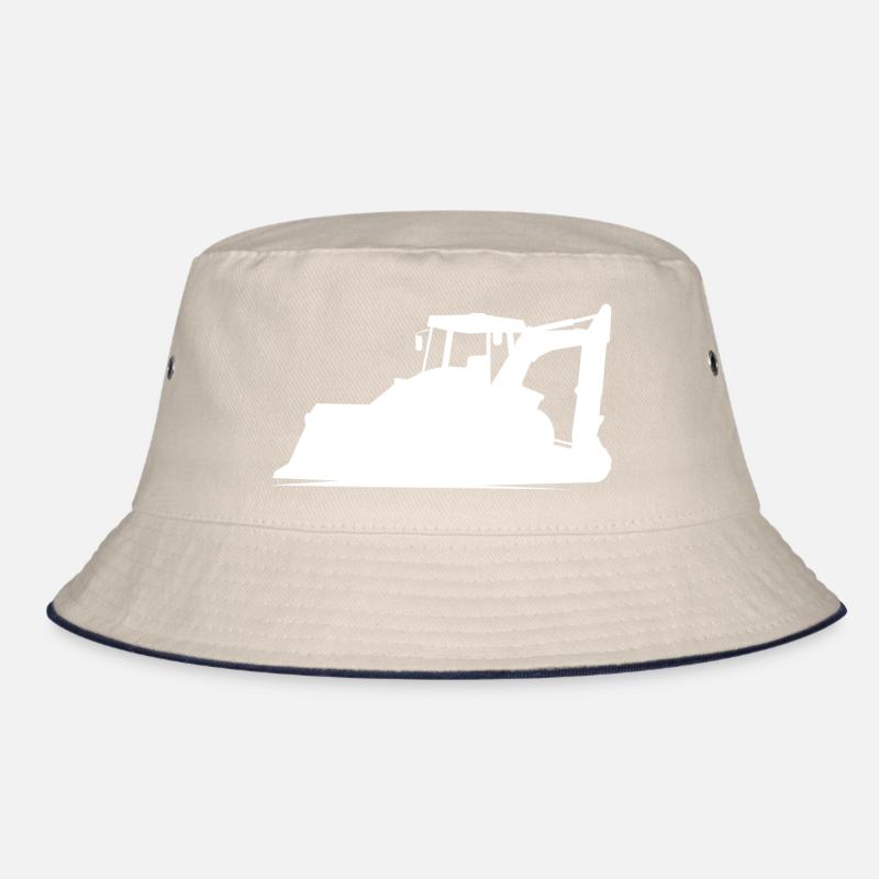 Baggerfahrer und Baugeräteführer Silhouette – Bucket Hat