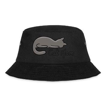 Cat mom - Bucket Hat - black - Front - Lela (165cm)
