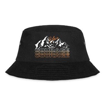 Coraje Mut - Bucket Hat - Schwarz - Vorne - Lela (165cm)