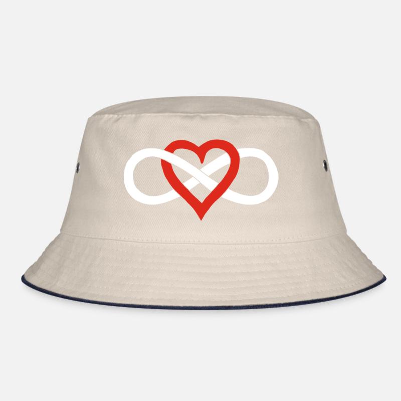 Unendliche Liebe (Weiß) Bucket Hat