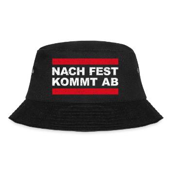 Nach Fest kommt ab! Lustiges Autoliebhaber Design - Bucket Hat - Schwarz - Vorne - Lela (165cm)