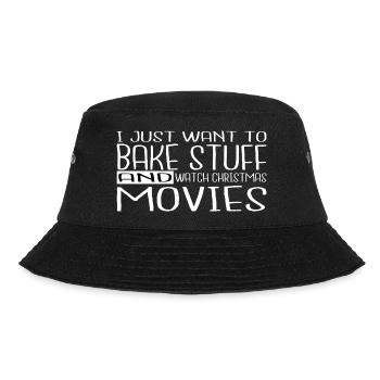 bday bubaprints funny christmas vacation beards - Bucket Hat - Schwarz - Vorne - Lela (165cm)