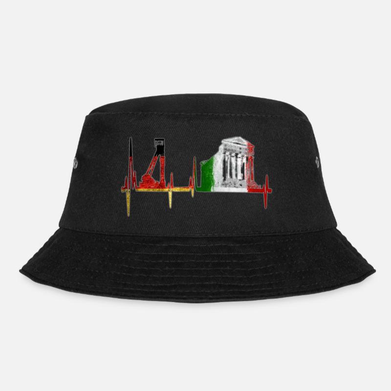 Zeche Tempel ,Deutschland Italien - Bucket Hat - Schwarz