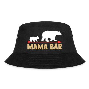 Mutter Mama Bär - Bucket Hat - Schwarz - Vorne - Lela (165cm)