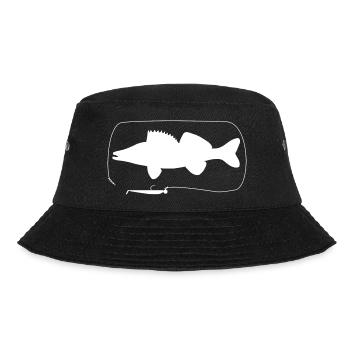 Pike-perch with softbait - Bucket Hat - black - Front - Lela (165cm)