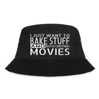 bakery cupcake couples muffin santa funny i love - Bucket Hat - Schwarz - Vorne - Lela (165cm)