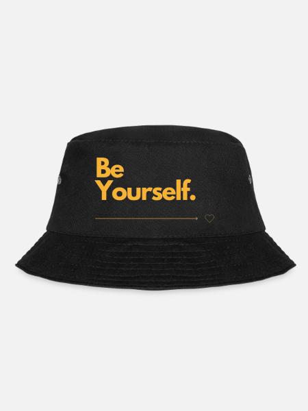 Be Yourself - Bucket Hat - Schwarz