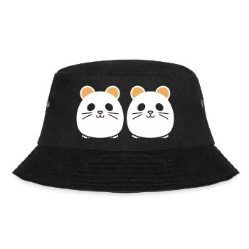 Cute Humor Little Hamster - Bucket Hat - black - Front - Lela (165cm)