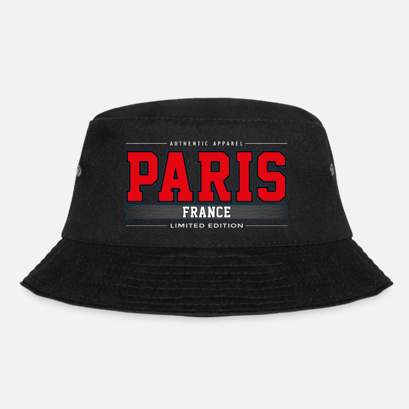 Paris - Bucket Hat - Schwarz
